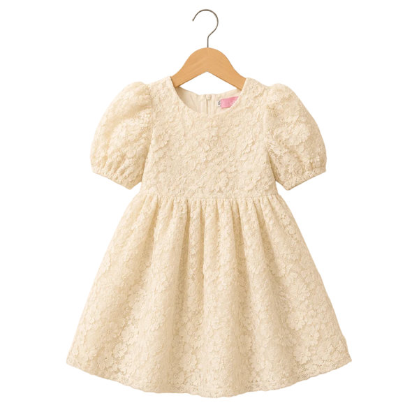 Little Girls Frock - Beige