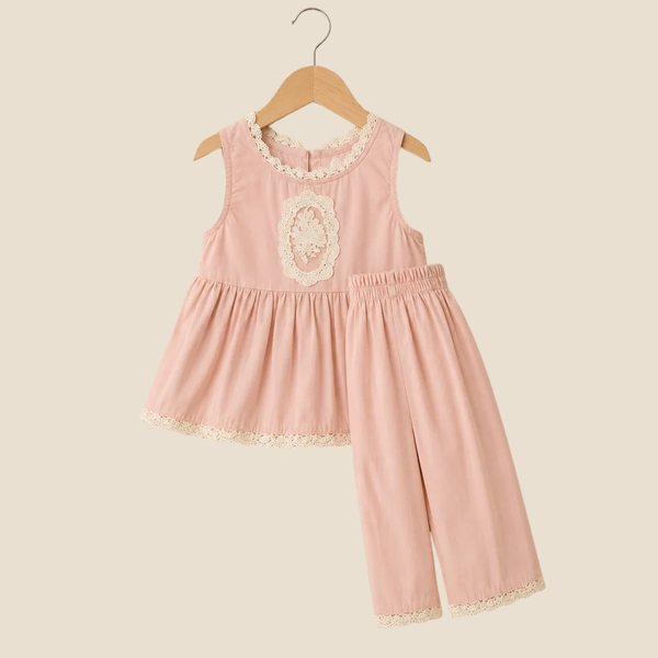 Girls Semi Formal Suit - peach
