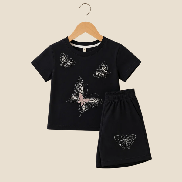 Black Cotton Co-ord set - Jet Black