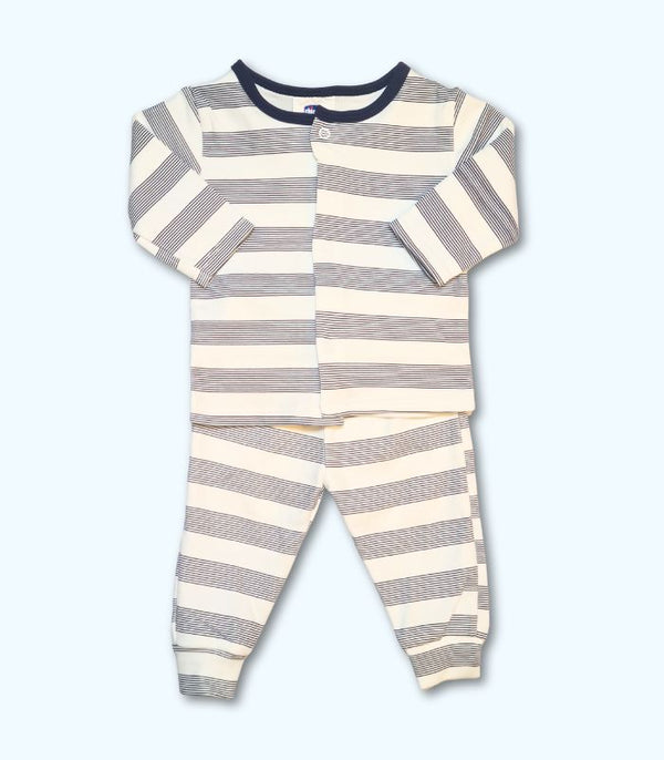 Navy Stripe Baby Suit