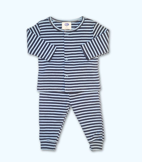 Navy Strip Suit