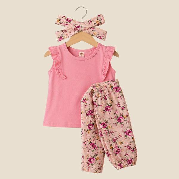 Baby Top & Trouser - Pink