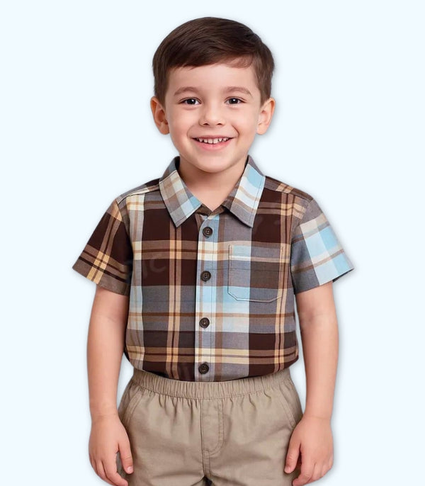 Brown Checkered Set