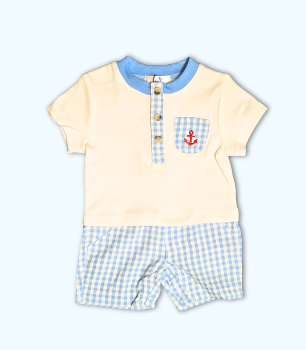 Beige Baby Romper