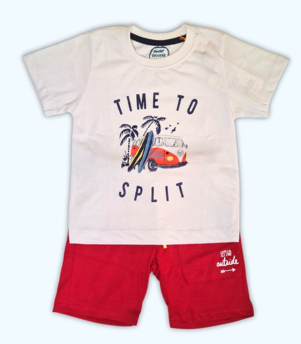 Time Split White 2pc