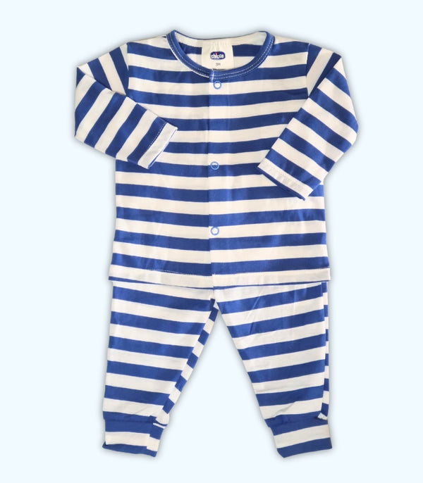 Blue Striped Baby Set