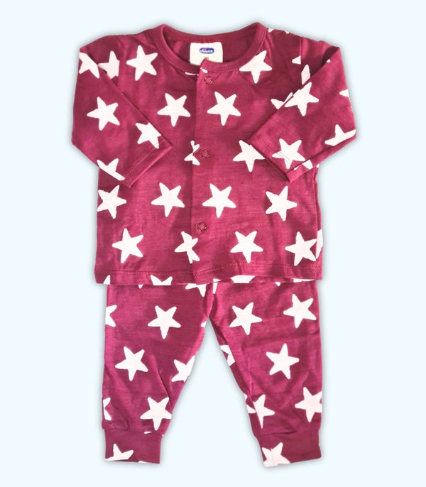 Maroon Star Baby Set