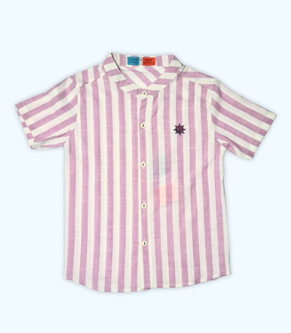 Purple Striped Shirt