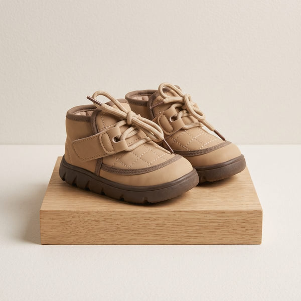 Junior Urban High-Top Boots - Beige