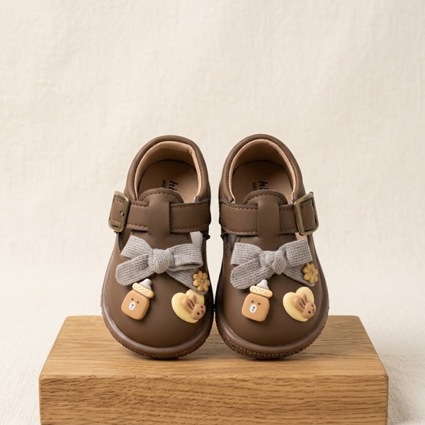 Soft Sole Girls Shoes - Brown
