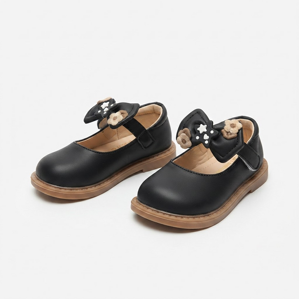 Girls Matt Finish Pumps Premium Quality - Black