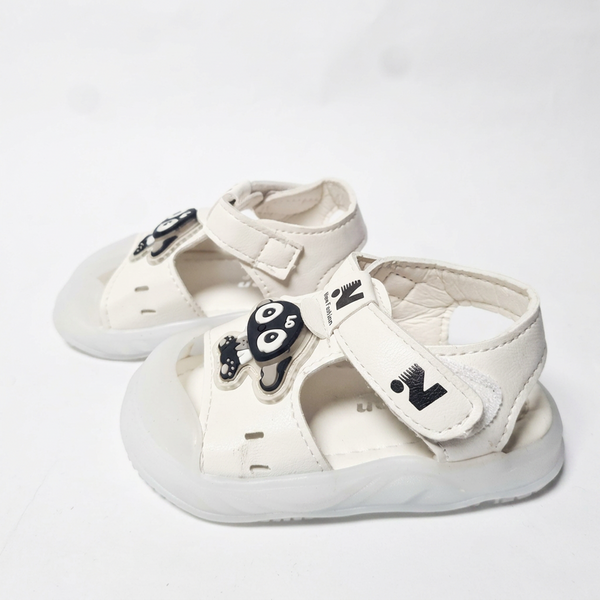 Colorful Kiddies Sandals - White