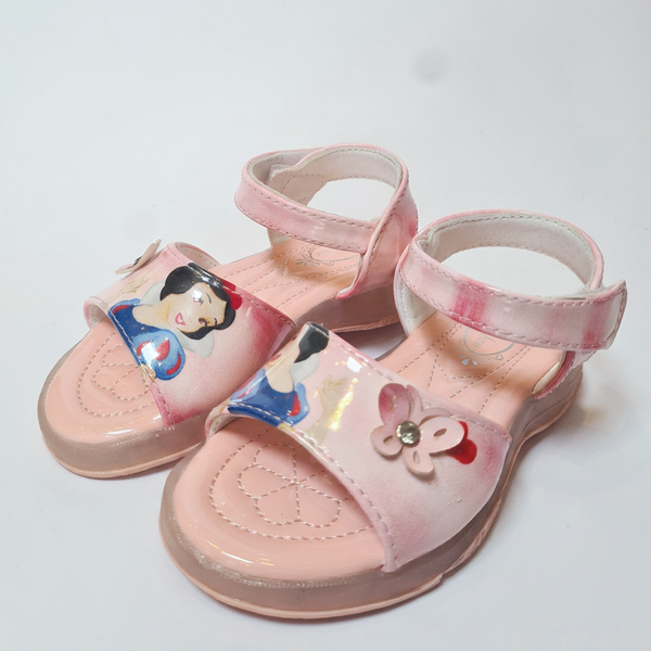 Girls Snow White Sandles Trending Style - Pink