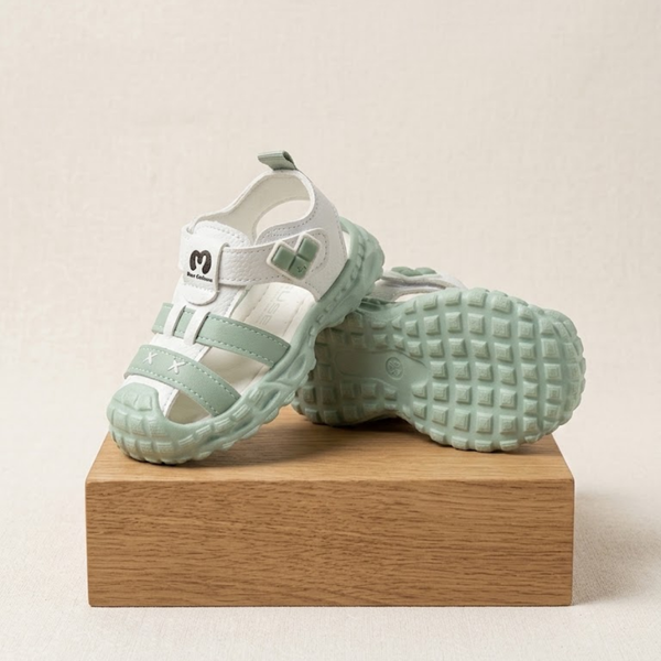 Colorful Close Sandals - Green