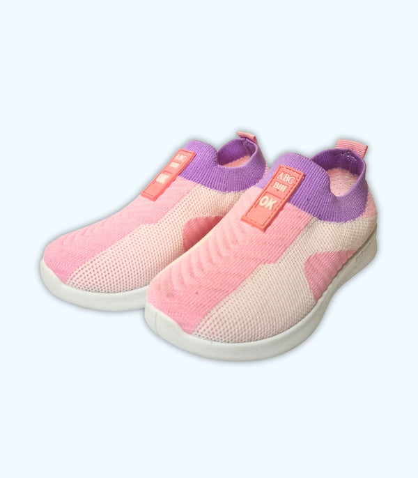 Pink Knit Sneakers