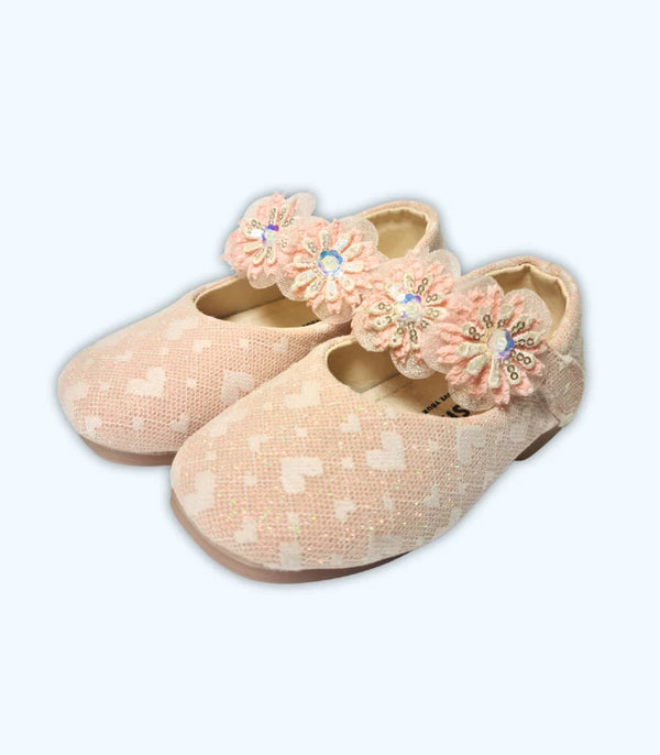 Pink Floral Flats