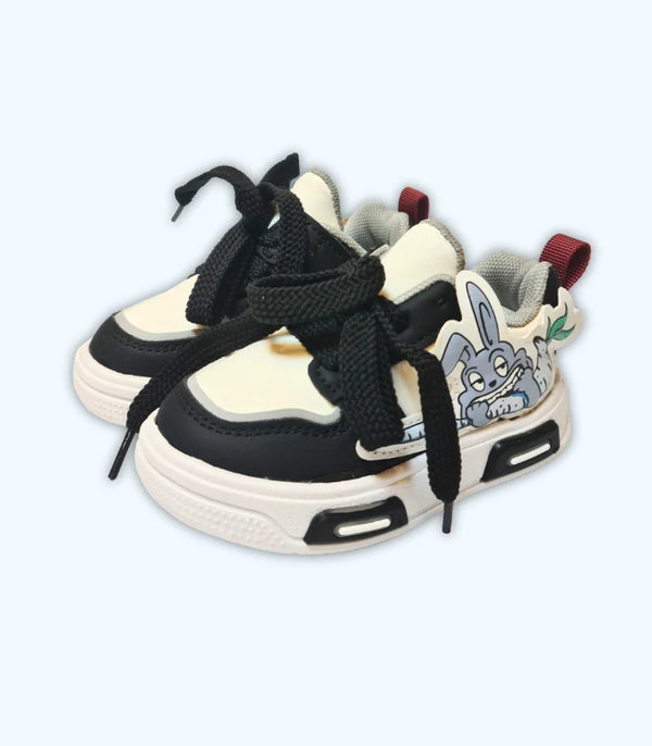Khaki Bunny Sneakers - Black