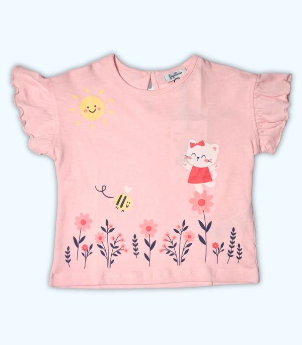 Pink Printed Top