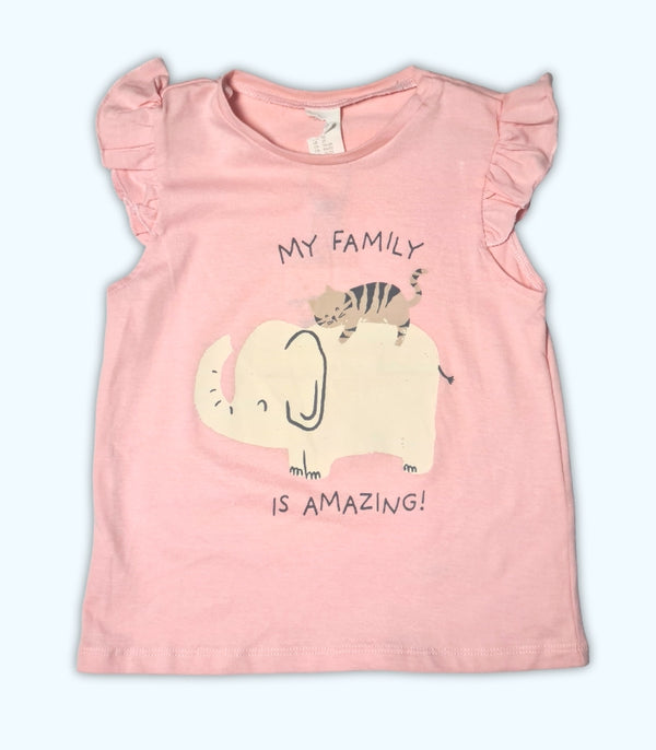 Soft Pink Casual Tee