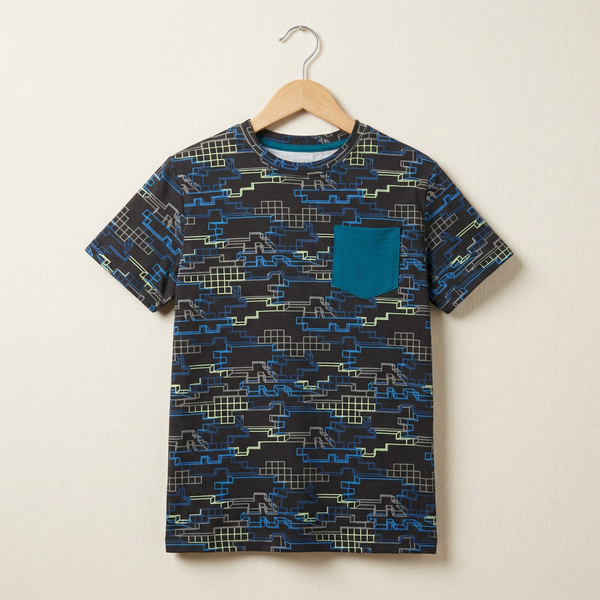 Stylish T-Shirt For Boy - Black