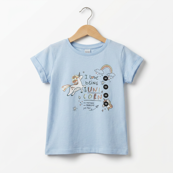 Colorful Animal Printed Shirt For Her - Light-Blue