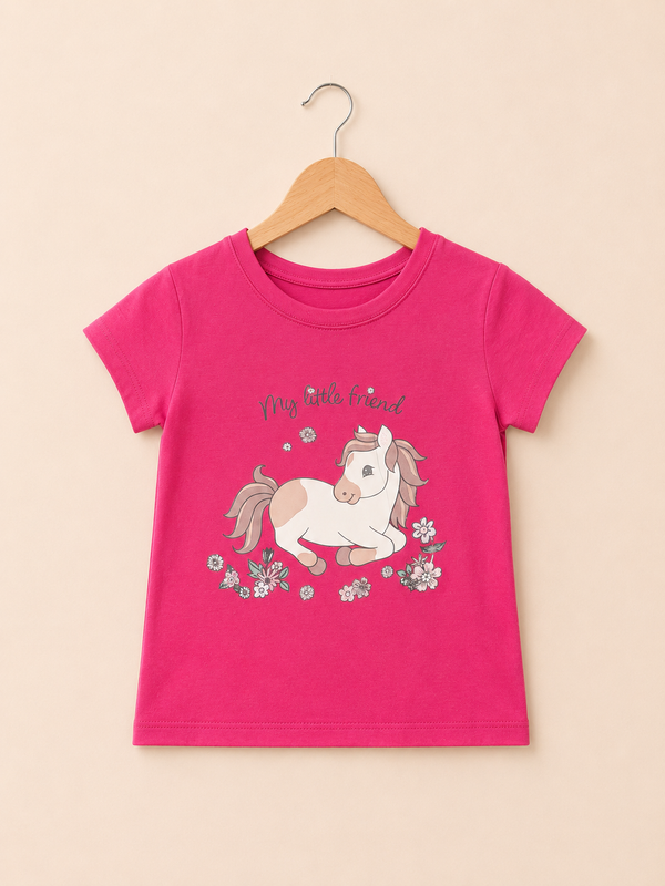Butterfly Printed Shirt For Her - Red