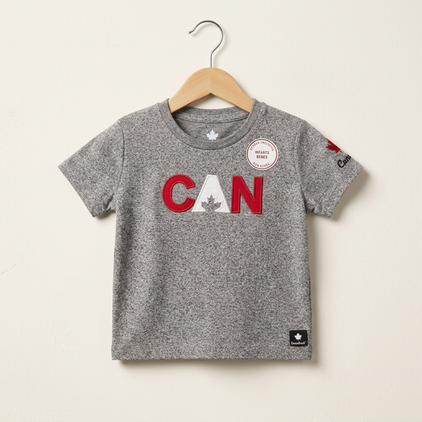 Canada Printed T-Shirt For Boy - Grey