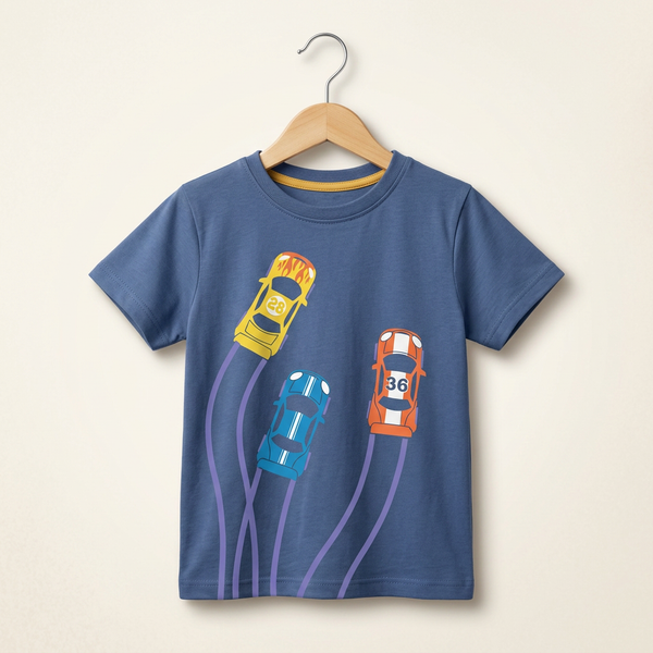 Boys Racing Sports Car T-Shirt - Green