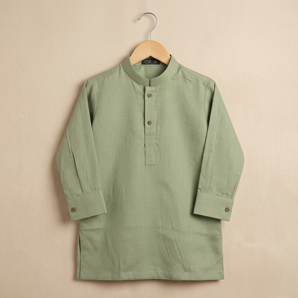 Boys Cotton Shalwar Kameez - Green