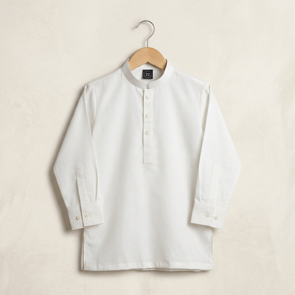 Boys Wash & Wear Shalwar Kameez - White