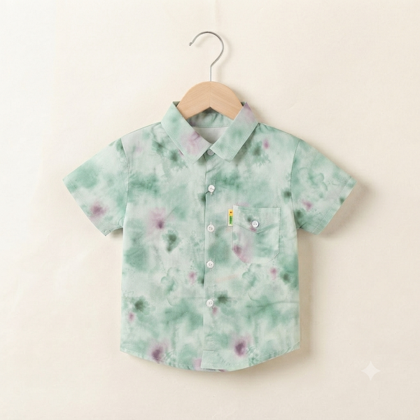 Classic Summer Stripe Button-Down - Olive-Green