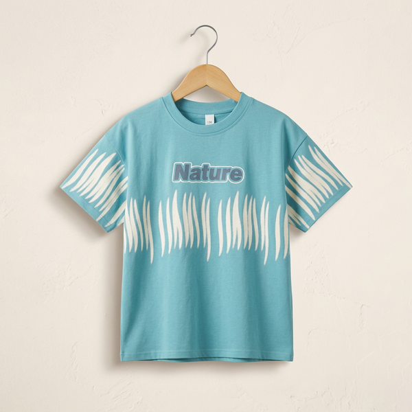 China Tees Large - Aqua