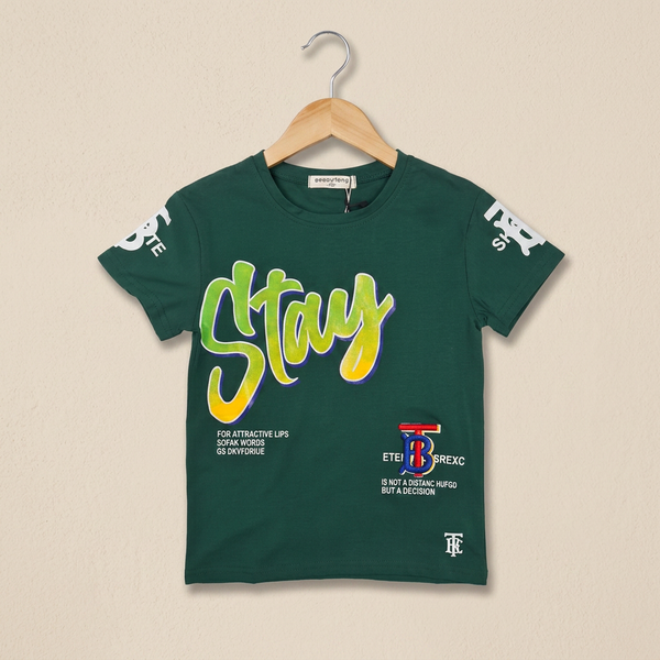 Colorful  T-Shirt For Him - Green