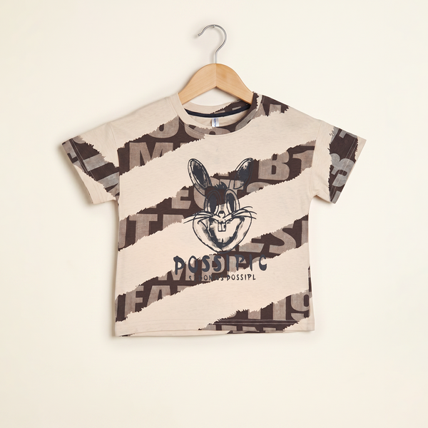 China medium T-shirt boys - Brown