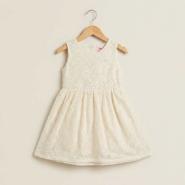 China Imported Frock - Golden