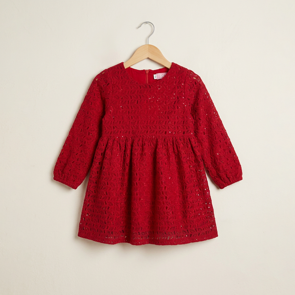China Imported Frock - Red