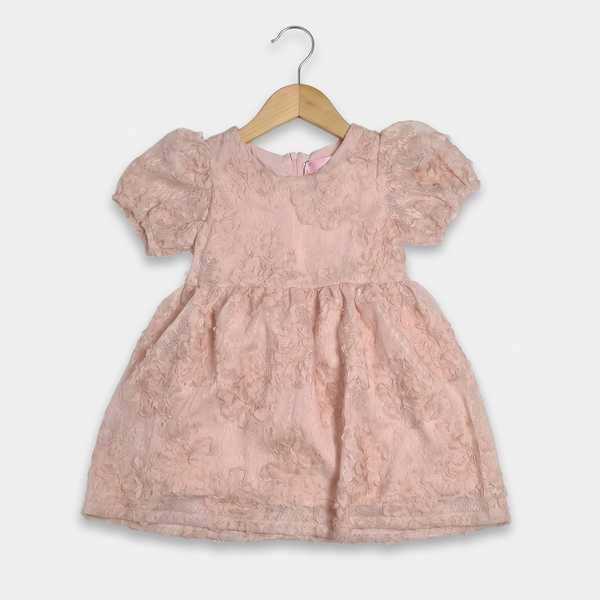 China Imported Frock - peach
