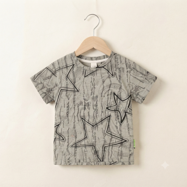 Colorful T-Shirt For Kids - Brown