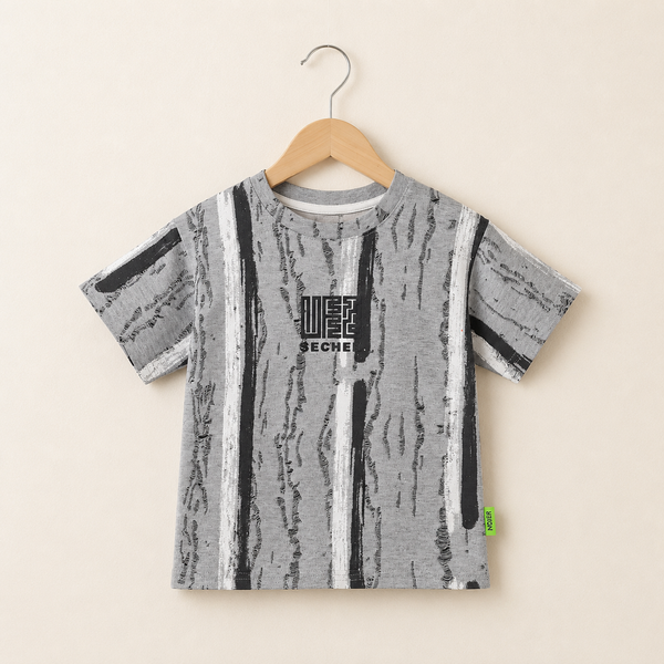 Colorful T-Shirt For Kids - Grey