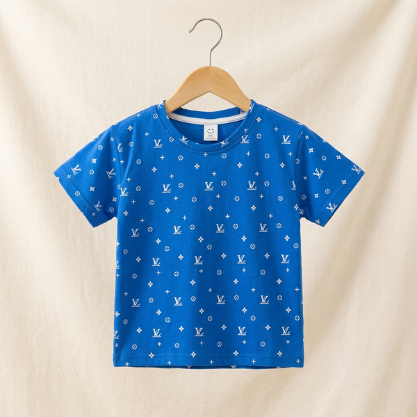 Colorful T-Shirt For Kids - sky-blue