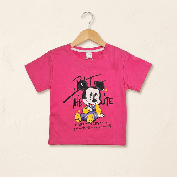 Colorful T-Shirt For Kids - Pink