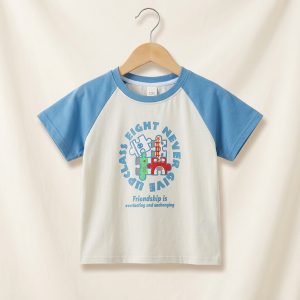 Kids Graphic T-Shirt - sky-blue