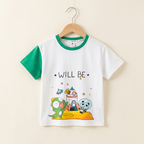 Little Builder Construction Tee - Green