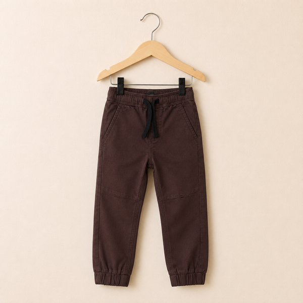 Everyday Comfort Jogger Pants- Navy - Brown