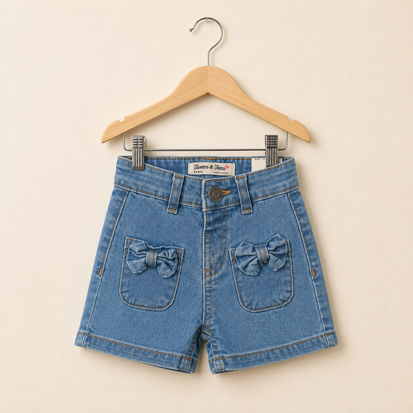 Girls denim shorts - Light-Blue
