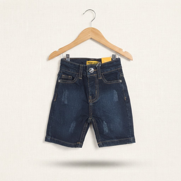 Small denim shorts - Dark blue