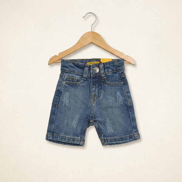 Small denim shorts - Dark blue
