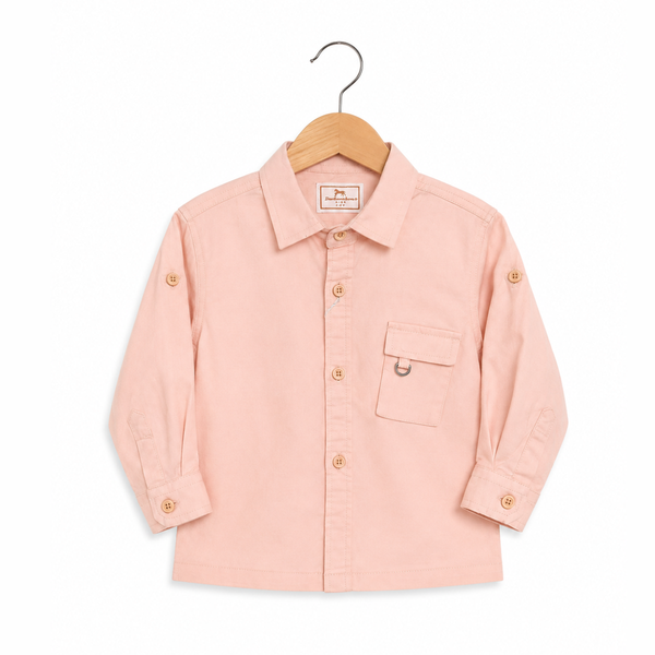 Kids' Classic Casual Shirt - Small - peach