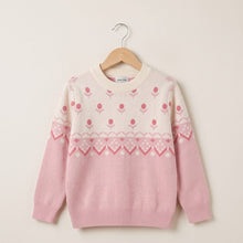 Girls' Patterned Woolen Sweater