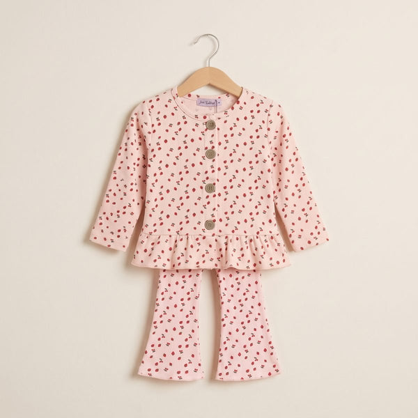 Colorful Co-Ord Set For Her (2-piece) - Pink